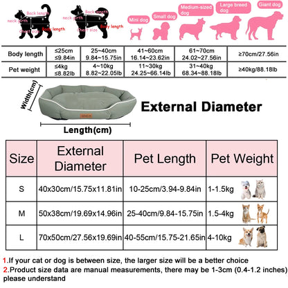 B-Square All Seasons Small Dog Bed Anti-slip Sleeping Cat Bed Breathable Soft Dog Bed for Medium Dog Cushion Pet Bed for Cat