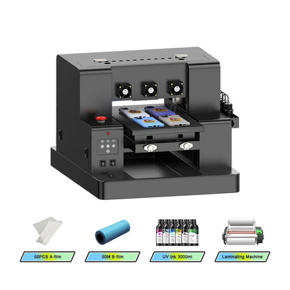 A3 A4 UV Printer For Epson L805 XP600 UV Printer UV Printing Machine For Bottle Wood Phone Case Printing A4 UV Flatbed Printer