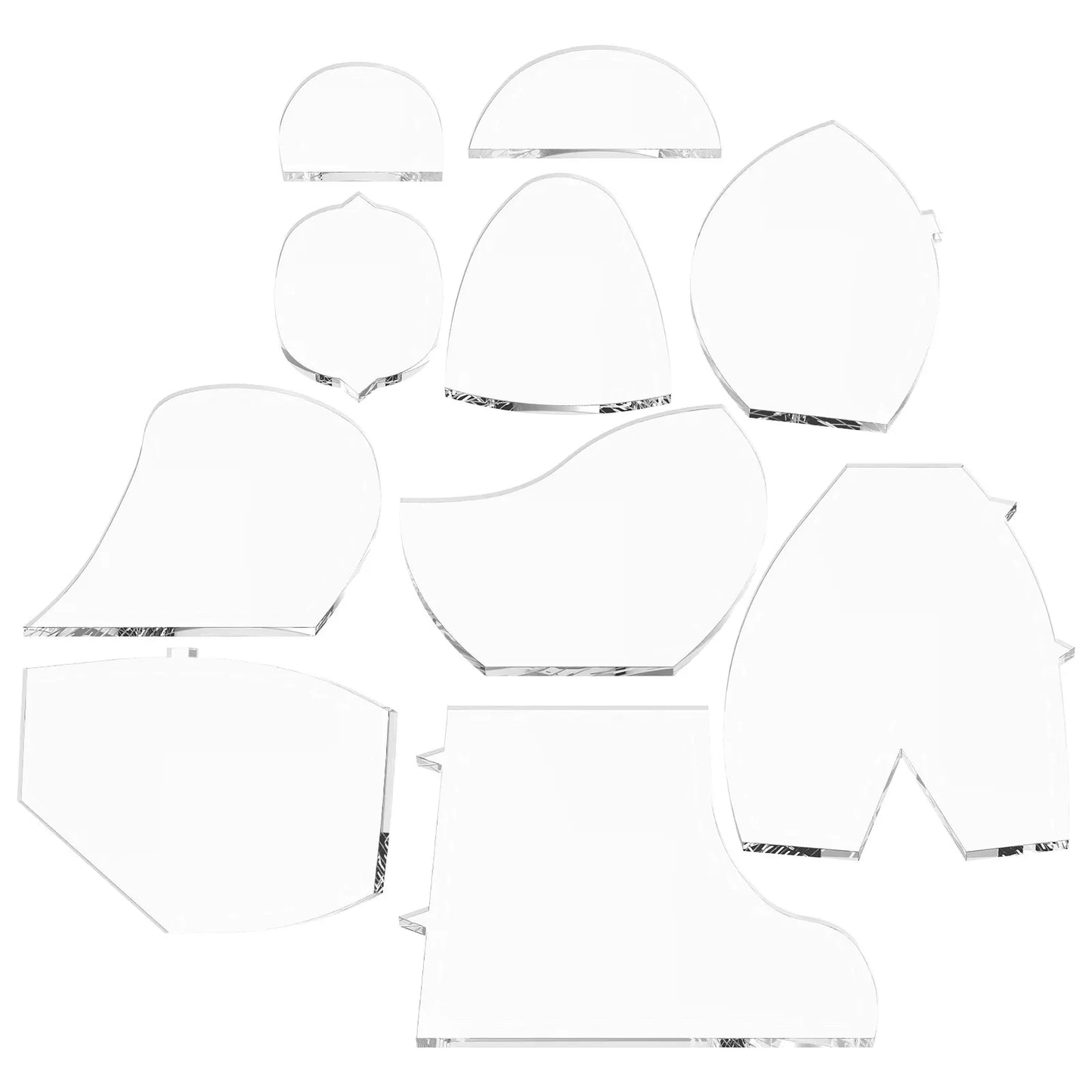 Bear template acrylic sewing pattern template ruler set is easy to operate and suitable for multi-purpose tailoring