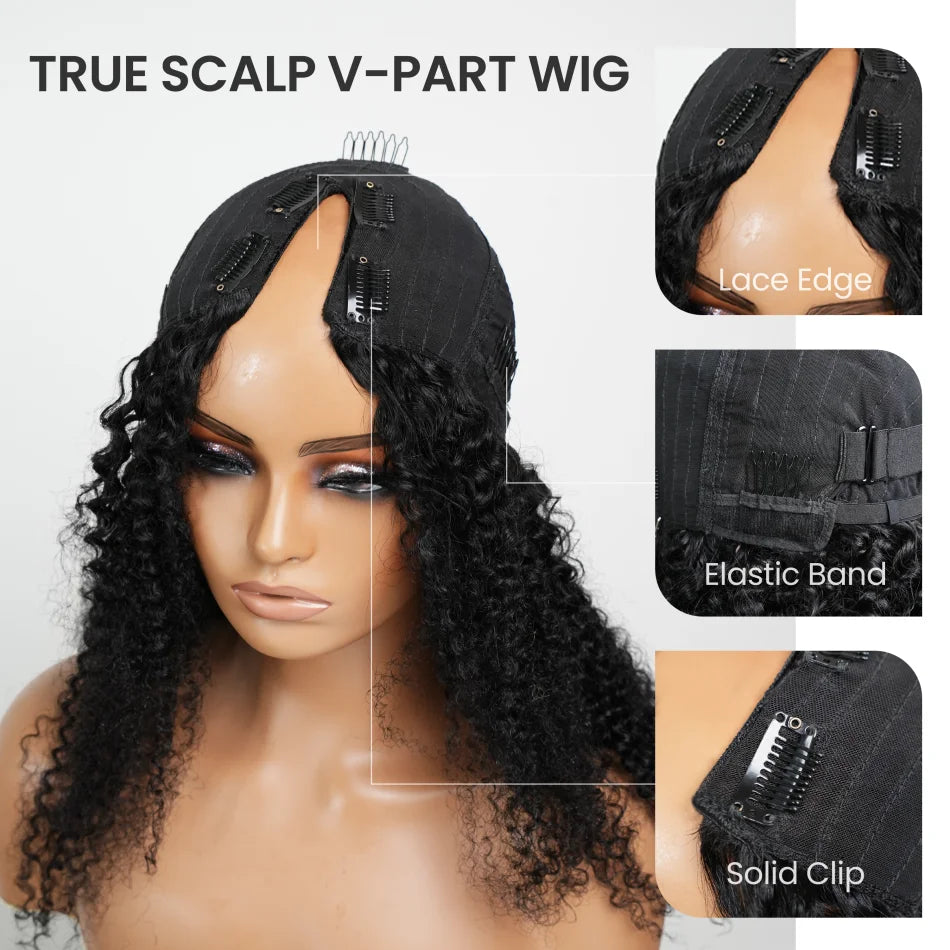V Part Wigs Human Hair Body Wave Glueless Wigs Human Hair 100% Half Wigs With Clip In 5X5 Hd Lace Closure Wig Beginner Friendly
