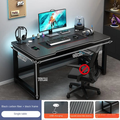 Shelf Living Room Office Desk Storage Standing Floor Metal Arbenic Computer Desks European Black Mesa De Escritorio Furniture