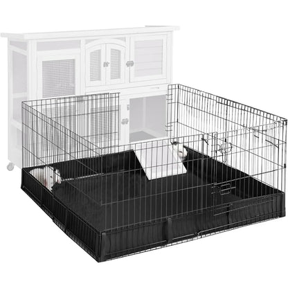 Pet Playpen Guinea Pig Cage Small Animal Rabbit Exercise Pen with Waterproof Floor Liner