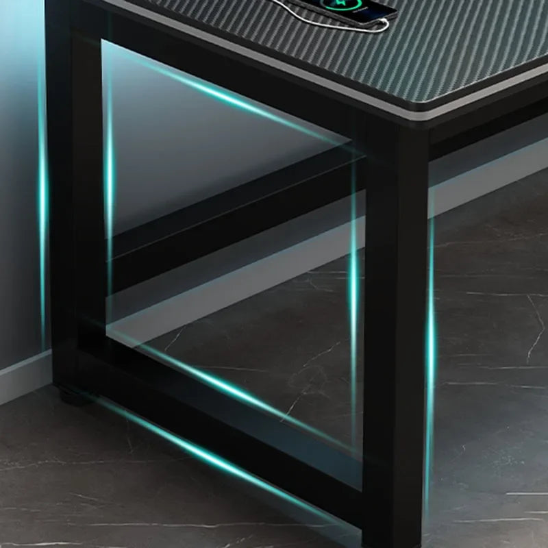 Shelf Living Room Office Desk Storage Standing Floor Metal Arbenic Computer Desks European Black Mesa De Escritorio Furniture