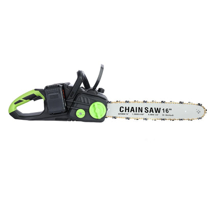 Battery Powered Chainsaw with 2 x 4Ah Batteries, Auto-Lubrication Chain Saw for Tree Felling, Pruning, Logging and Firewood