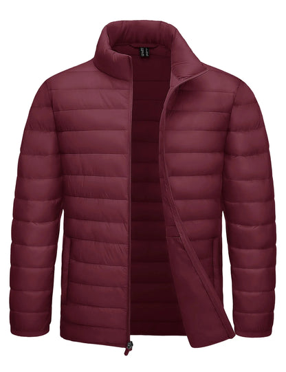 Men's Puffer Jacket Lightweight Warm Winter Coats Water Repellent Windproof Insulated Jacket