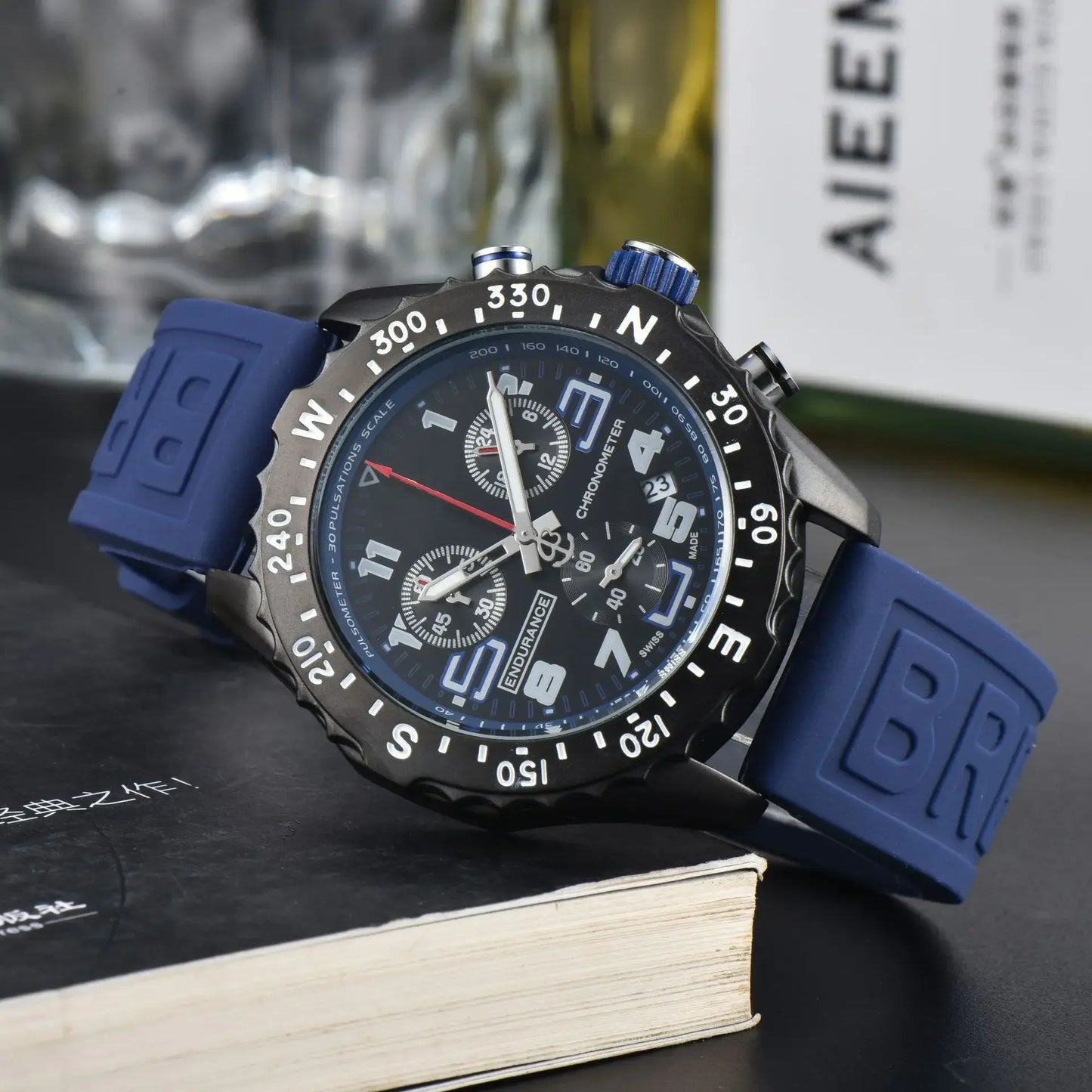 Men's Luxury Business Chronograph Watch - Multi-Function Quartz, Durable Date AAA+ Quality, Professional Style