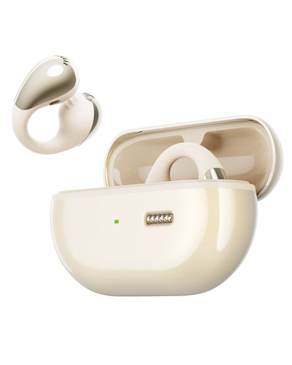 SoundPEATS PearlClip Pro Bluetooth 5.4 Opean-Ear Earbuds Wireless Earphones Multipoint Connection Clip on Headphones with Mic