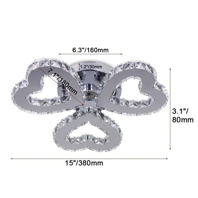 Modern Lustres K9 Crystal Chandelier Ceiling Lamps 3 Rings Stainless Steel Hanging Light Fixture Led Pendant Lamp Home Appliance