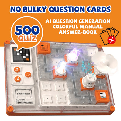 Educational Science Kit for Kids Ages 5+, STEM Toy with 500+ Circuit Projects, Electronic Building Kit for Boys & Girls