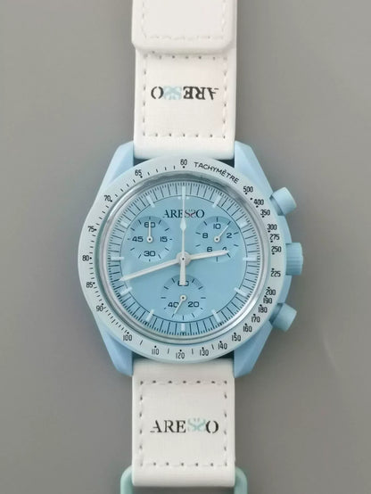 2025 Fashion Man Watch Moon Joint Space Moon Mission Six-hand Chronograph Quartz Men's and Women's Watches