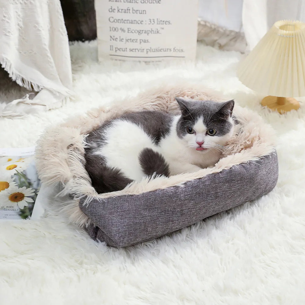 Autumn and Winter Thick Cat Bed Pet Mat Dual-use Dog Bed Cat Mat Plush Cat Mattress Pet Bed Autumn and Winter Nest Mat 2025 New