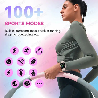 2025 Fashion Women Watch Ultra2 SE Smart Watches 1000mAh 1.85"AMOLED Full Touch Screen BT Call Smartwatch For Android IOS Ladies