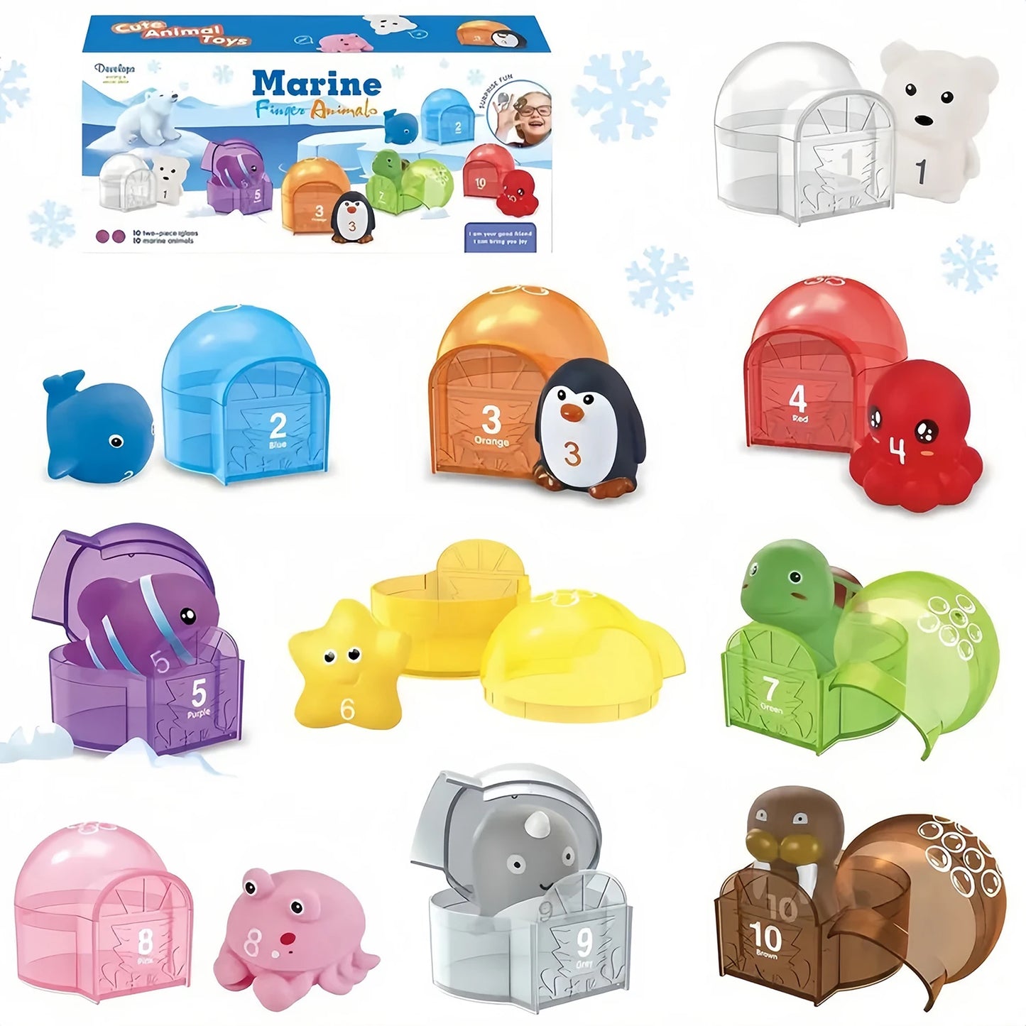 Montessori Farm Train Set for Toddlers Learning Counting, Matching & Sorting Fine Motor Skills,Preschool Toy Birthday Gift