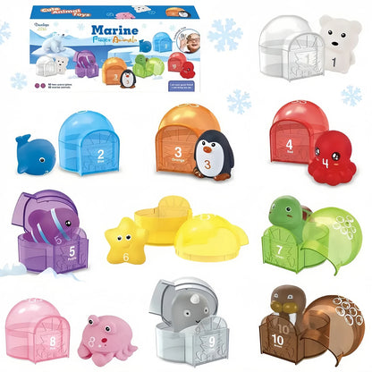 Montessori Farm Train Set for Toddlers Learning Counting, Matching & Sorting Fine Motor Skills,Preschool Toy Birthday Gift