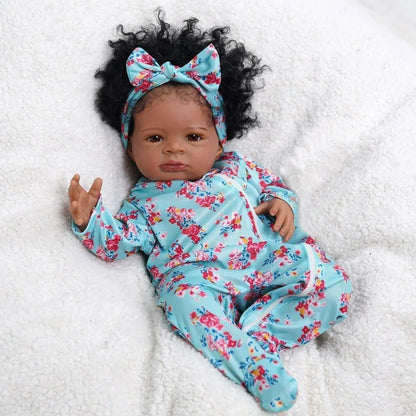 Risbecko 20 Inch Reborn Baby Doll Cute Doll Soft Touch 3D Paint and Visible Veins - Collectible Art Doll Gift Birthday Gift