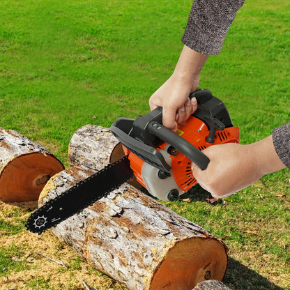12in Top Handle Chainsaw, 2-Stroke 25.4CC Gasoline Powered Chain Saw for Tree Pruning