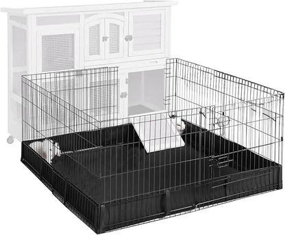 Pet Playpen Guinea Pig Cage Small Animal Rabbit Exercise Pen with Waterproof Floor Liner