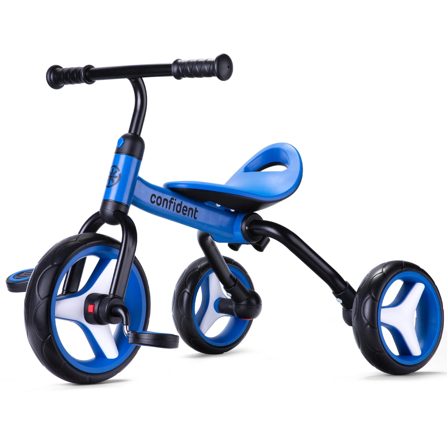 4 In 1 Kids Tricycle For 2-5 Years Old Boy & Girl Gift, Folding Toddler Balance Bike With Removable Pedals Balance Training Bike
