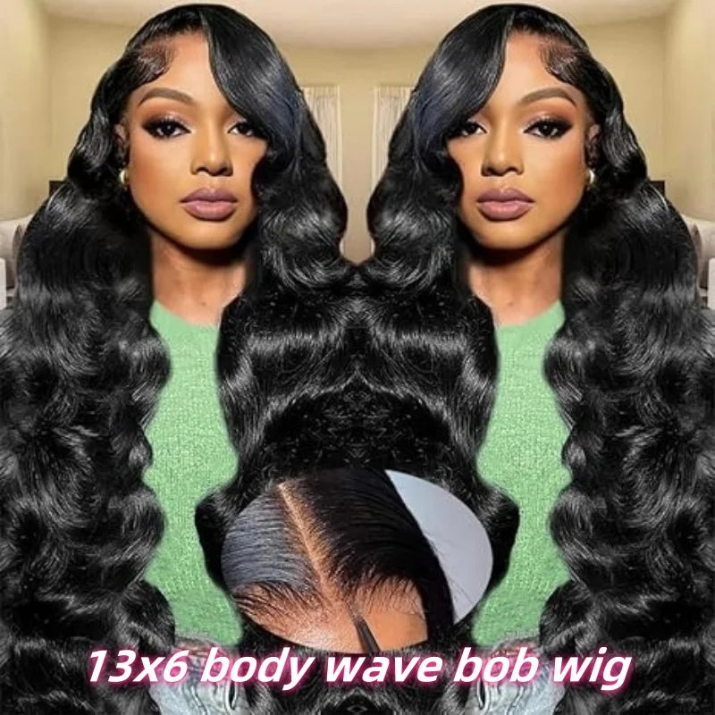 Bob Wig 5X5 Hd Lace Closure Wig Short Glueless Body Wave Human Hair Wigs 13X6 Hd Lace Wigs 220 Density 8 16 Inch For Black Women