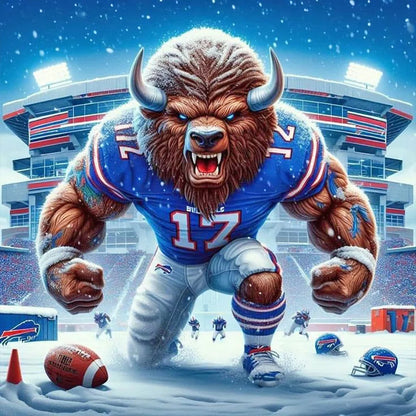 5D DIY Full Round Drill Diamond Painting Team Kit Home Decor Art Craft 40x40cm