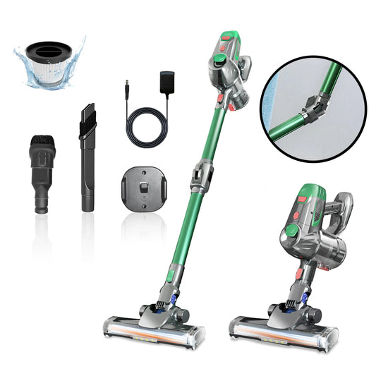 Cordless handheld vacuum cleaner, anti entanglement, detachable, strong suction, 180 ° cleaning, used for pet hair and carpets