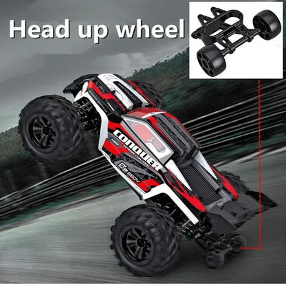 WLtoys 1:16 Scale Large RC Car 50km/h High Speed 4WD Children Toy for Boys Remote Control Car 2.4G Off Road Monster Truck RC Toy