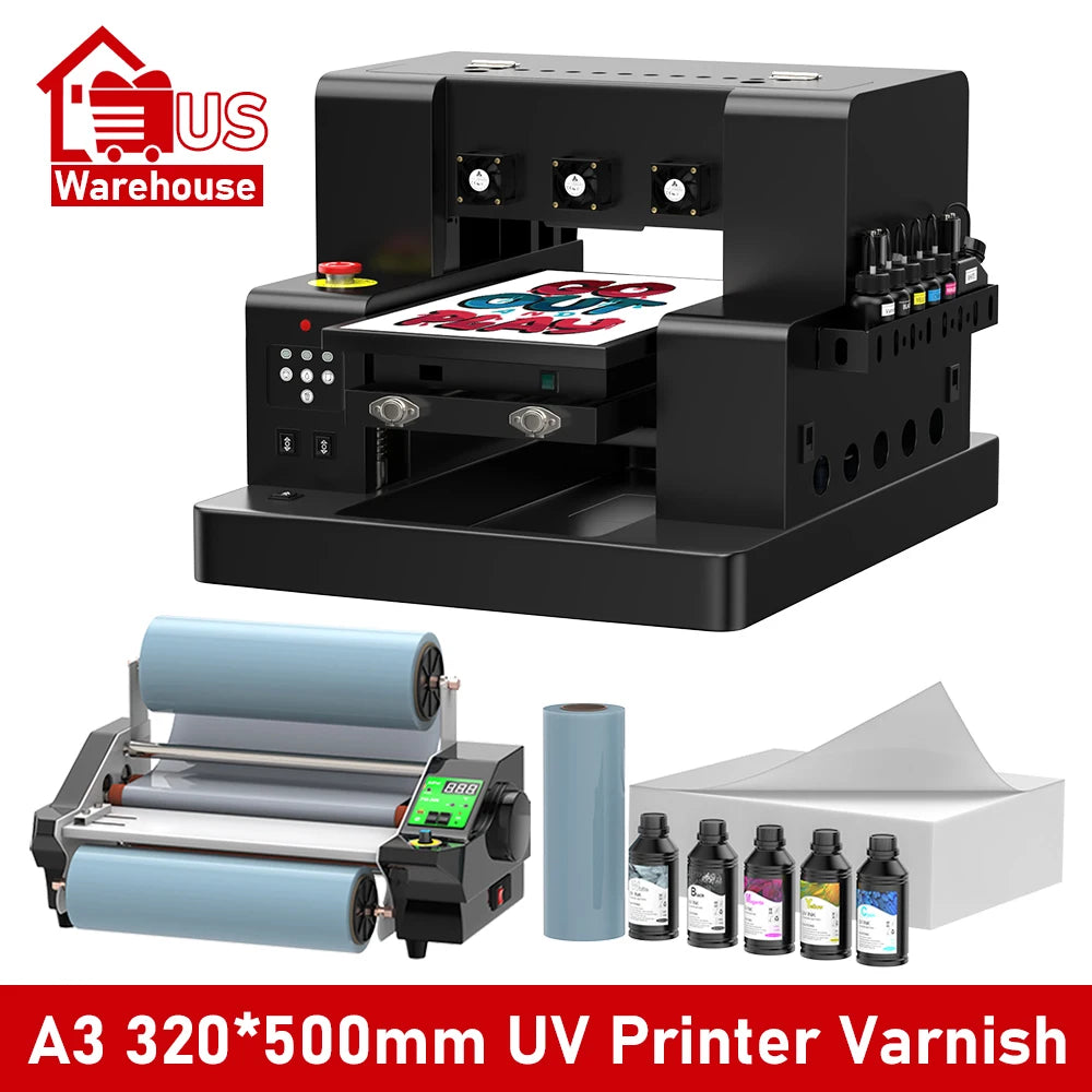 US EU Stock DTF Printer for Textile Printing A3 A4 UV Printer Epson L805 XP600 Direct to Film A3 A4 DTF T-shirt Printing Machine