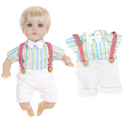 14Inch 35CM Boy Baby Doll With Fashion Clothes Bebe Reborn Doll Soft Skin Cotton Body Lifelike Realistic Baby Children Gift Toy