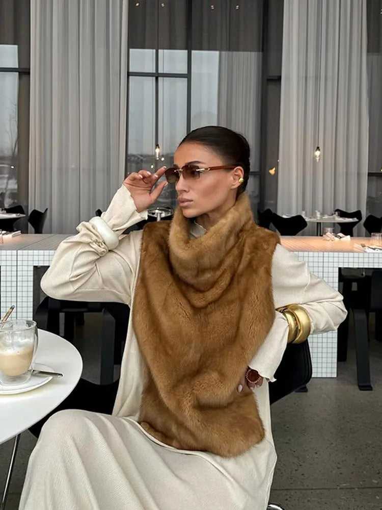 Winter Lady Luxurious Lapel Faux Fur Coats Fashion High Street Long Sleeve Oversize Cardigan Jacket Thick Warm Female Outerwear