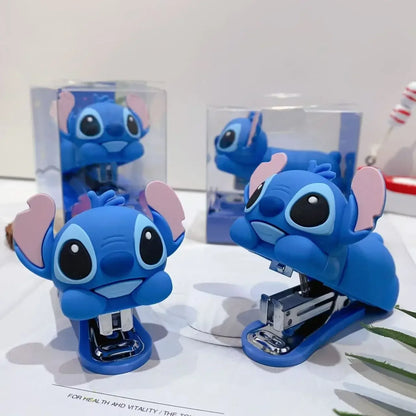 Sanrio Cartoon Stitch Style Stapler Silicone Figurine Desktop Nail Remover Children's Stapler Office Binding Student Supplies