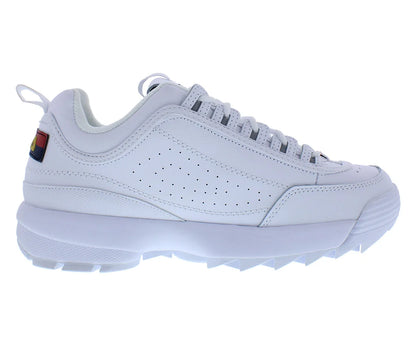 Fila Disruptor II Signature Womens Shoes Size 8, Color: White/Fila Navy/Fila Red