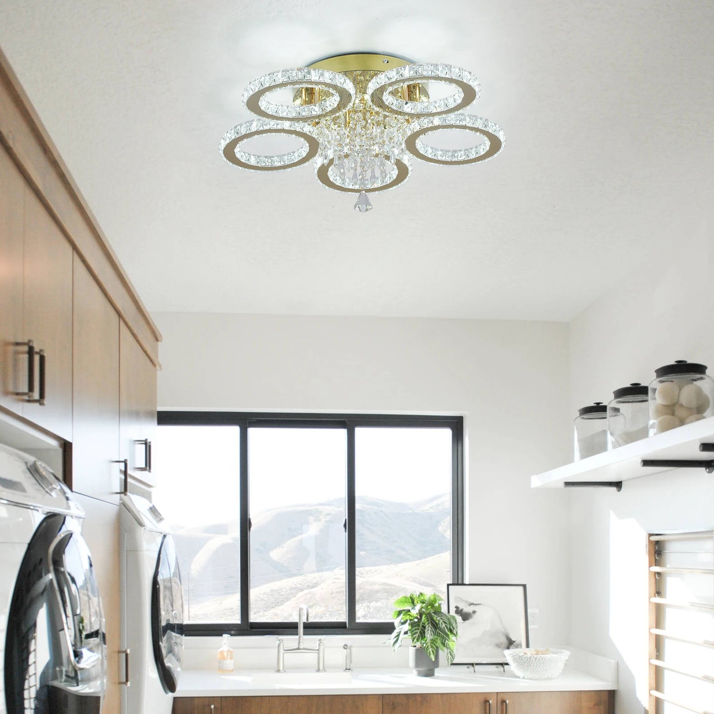 VETRULUS Led Ceiling Light Modern Home Decoration Crystal Chandelier Luxury Living Room Dining Gold Ceiling Lamp lighting