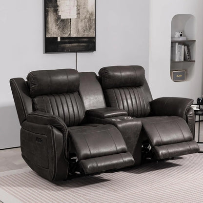 Zero Gravity Power Reclining Sofa with Adjustable Headrest, Electric Reclining Couch with Wireless Charge, USB, Customized