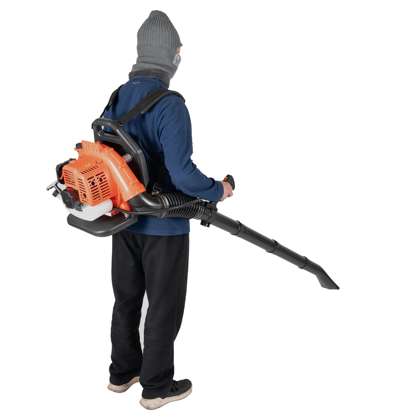 High-Efficiency Gasoline Leaf Blower, 1250W Power, 47.2CC Engine, Adjustable Blowing Range, Comfortable Backpack Design