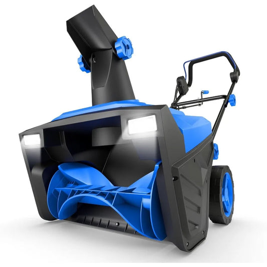 20 Electric Snow Blower 15-AMP Corded Snowblower with LED Headlights 180 Rotating Chute 30FT Throwing Distance 10 Depth Clearin