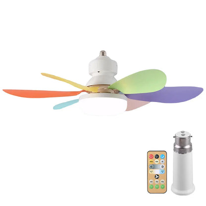 Screw in Ceiling Fan in Light Socket with Remote Ceiling Fan with Light for Bedroom Kitchen Living Room