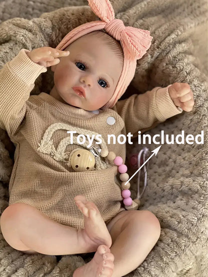Risbecko 18 Inch Realistic Reborn Baby Doll - 45cm Handmade Reborn Preemie Baby Newborn Kids Toy Figure Gift Girl Dolls