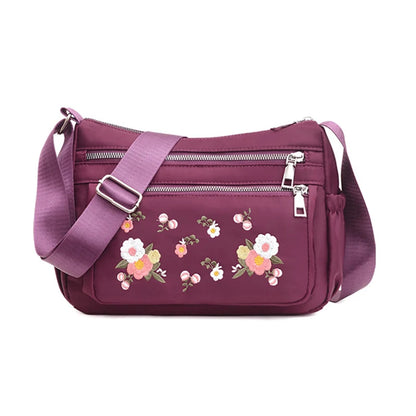 New Arrival Casual Waterproof Oxford Shoulder Bags For Women Mother Crossbody Embroidered Handbag Purse Female Messenger Bag