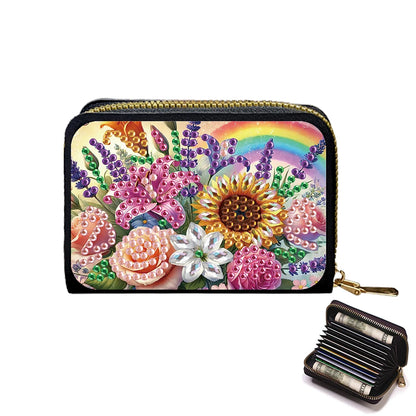 Beautiful Pattern Rhinestone Mosiac Zipper Wallet Handbag Diamond Painting Card Holder Coin Purse DIY Craft Female Outdoor Bag