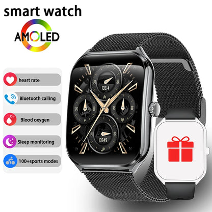 Xiaomi 2026 Ultra Thin Smart Watch men 1.96" AMOLED 360*360 HD Pixel Display Always Show Time Call Smartwatch Ladies For huawei