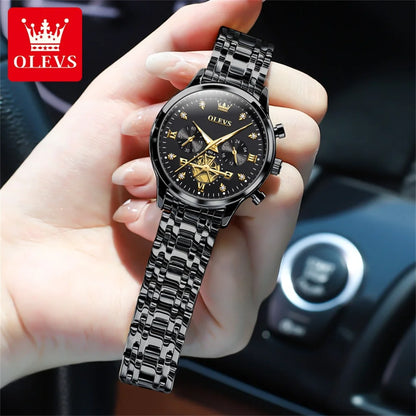 OLEVS 2897 Women Watch Original Fashion Multifunction Quartz Wristwatch Waterproof Luminous r Ladies Watches Gifts For Women
