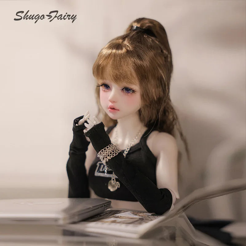 Shuga Fairy 1/4  Pearl BJD Doll  New Design Sweetheart Girly Face Meat Leg BJD Doll Toys Pure Handicraft Art Ball Jointed Doll