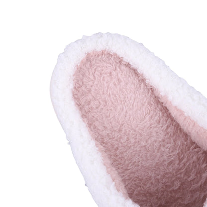 Big Eye Plush Slippers Warm Slip-on House Shoes Comfortable Fuzzy Closed Toe Slippers Soft Furry Slippers for Indoor Bedroom