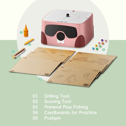 BeaverBot C1 Safe Cardboard Construction Tool Kit 3 colors To Choose Craft Toy For Creativity Gift DIY Cardboard Cutter For Kid