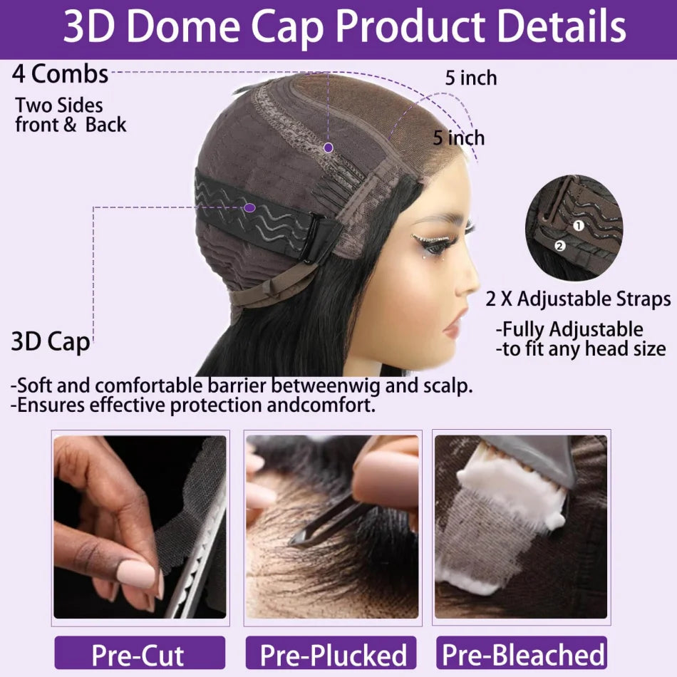 Bob Wig 5X5 Hd Lace Closure Wig Short Glueless Body Wave Human Hair Wigs 13X6 Hd Lace Wigs 220 Density 8 16 Inch For Black Women