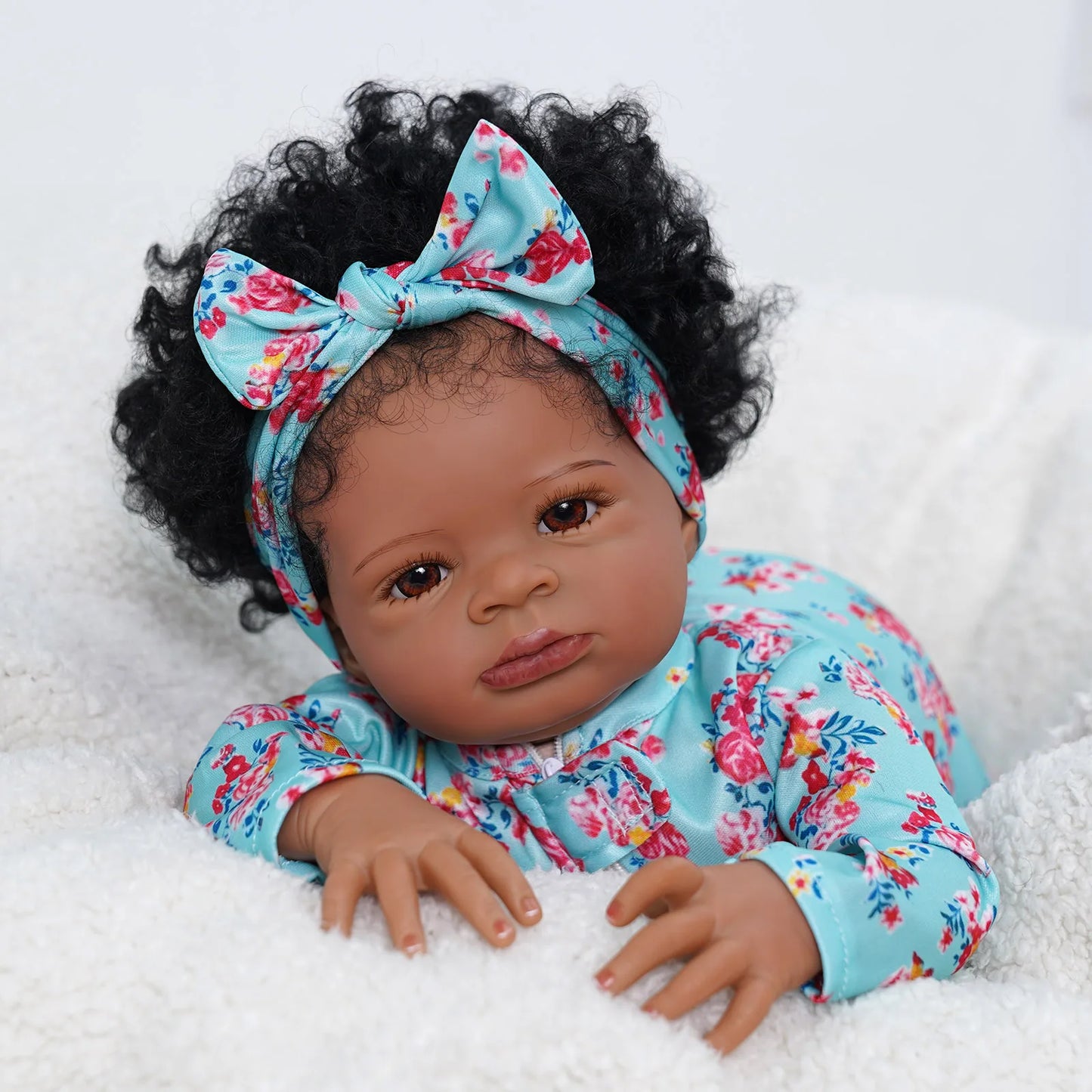Risbecko 20 Inch Reborn Baby Doll Cute Doll Soft Touch 3D Paint and Visible Veins - Collectible Art Doll Gift Birthday Gift