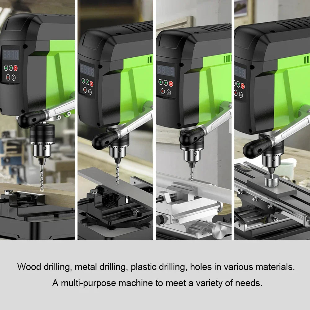 ALLSOME Mini Bench Drill Bench Drilling Machine Variable Speed Drilling Chuck 1-16mm For DIY Wood Metal Electric Tools