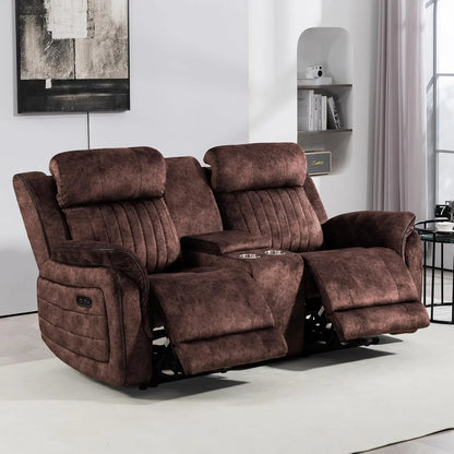 Zero Gravity Power Reclining Sofa with Adjustable Headrest, Electric Reclining Couch with Wireless Charge, USB, Customized