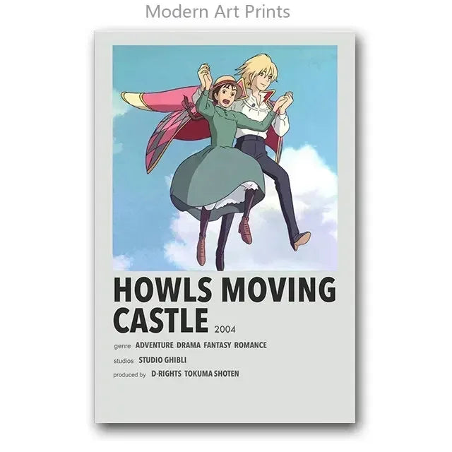 Japanese Hayao Miyazaki Anime Totoro Spirited Away Movie Cartoon Wall Art Canvas Painting Wall Pictures for Living Room Decor