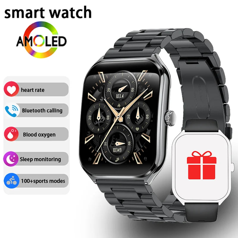 Xiaomi 2026 Ultra Thin Smart Watch men 1.96" AMOLED 360*360 HD Pixel Display Always Show Time Call Smartwatch Ladies For huawei
